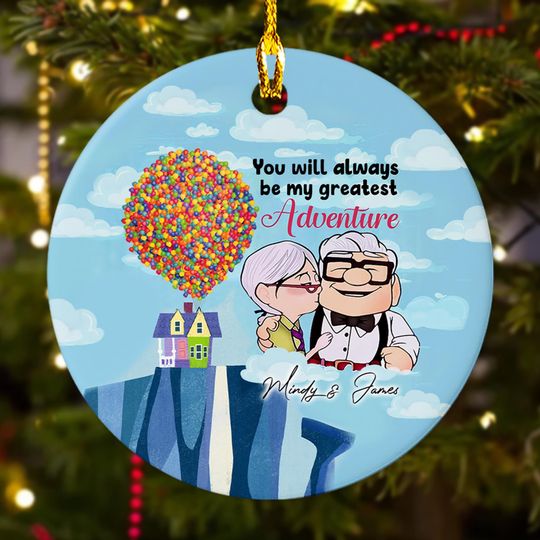 Discover Personalized Ornament You Will Always Be My Greatest Adventure, Cute Couple Ornament, Customized 2024 Christmas Tree Decor Gift For Kid