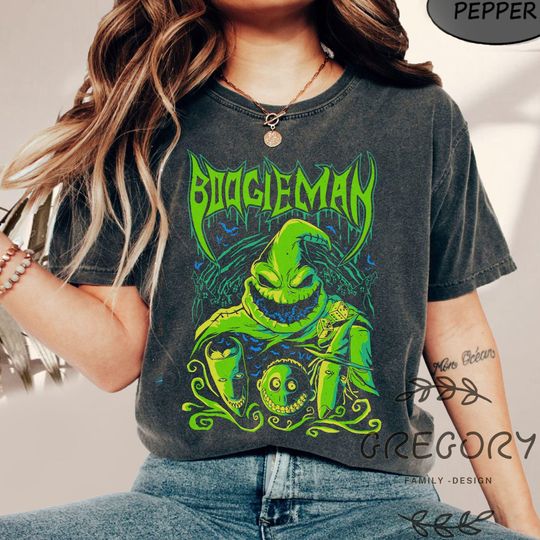 Discover Boogie Man Shirt, Halloween Boogie Comfort Colors Shirt, Oogie Boogie 2024 Shirt, Disney Halloween Sweatshirt,The Nightmare Before Christmas