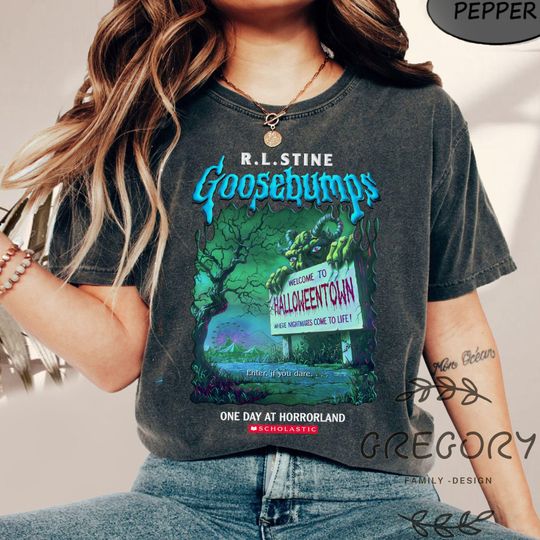 R.L.Stine Goosebumps Halloween Comfort Colors Shirt, Horrorland Shirt, Goosebumps Shirt, Goosebumps Halloween Sweatshirt, Horror Book Shirt