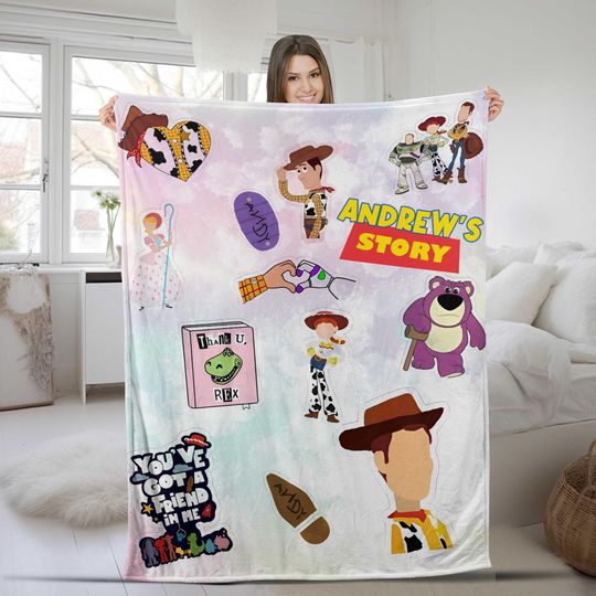 Personalized Disney Toy Story Blanket, You've Got a Friend In Me, Characters Blanket