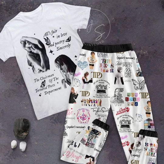 Discover Tayl0r Eras Tour Holiday Pajamas Set, Swifty Album Christmas Pajamas Set, T.S taylor version Forever And Always Family Pajamas For Adult And Kids