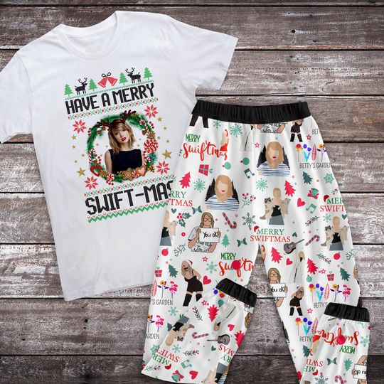 Discover Have A Merry Swift-mas Holiday Pajamas Set, TS Christmas Pajamas Set, T.S Family Pajamas For Adult And Kids