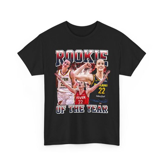 Discover 2024 WNBA Unanimous Rookie of the Year | Vintage Style Rap Tee | Caitlin Clark