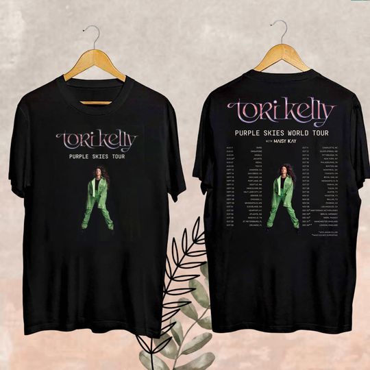 2024 Tori Kelly Purple Skies Tour T-Shirt, Tori Kelly 2024 Concert Shirt, Tori Kelly Merch, Tori Kelly Fan Gift, Tori Kelly Graphic Shirt