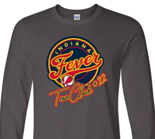 Team Clark - Caitlin Clark - 22 - Indiana Fever - Goat - Long Sleeve T-Shirt