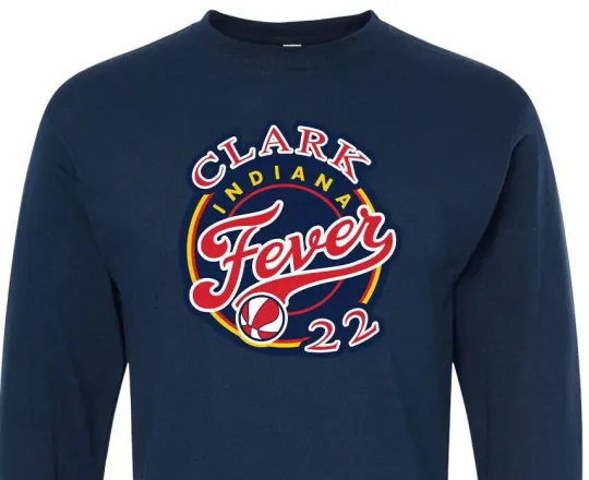 Clark 22 - Indiana Fever - Caitlin Clark - 22 - WNBA - Long Sleeve T-Shirt - M&O