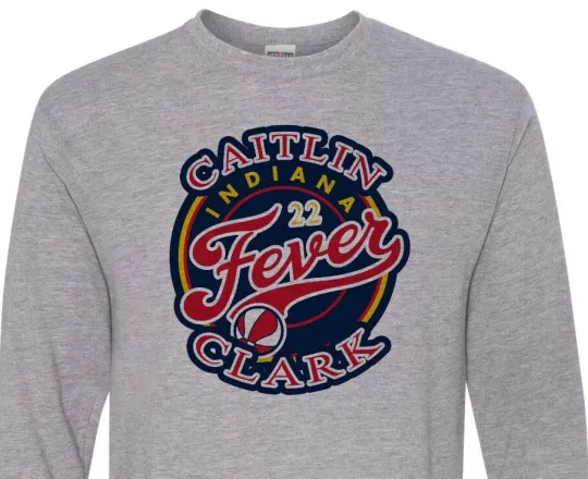 Indiana Fever - Caitlin Clark - 22 - WNBA - Long Sleeve - Nice - Fast Shipping
