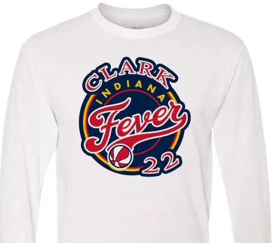 Indiana Fever - Caitlin Clark - 22 - WNBA - Long Sleeve - Soft - Fast Shipping
