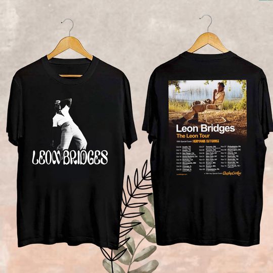 Discover Leon Bridges Fan Gift, Leon Bridges The Leon Tour 2024 Shirt, The Leon Tour 2024 Fan Shirt, Leon Bridges Shirt, Leon Bridges Merch