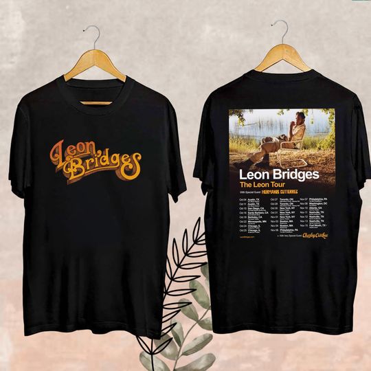 Discover Leon Bridges The Leon Tour 2024 Shirt, The Leon Tour 2024 Fan Shirt, Leon Bridges Fan Gift, Leon Bridges Shirt, Leon Bridges Merch