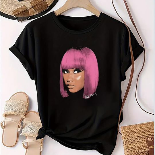 Nicki Minaj Signature Shirt, Pink Friday 2 Nicki Minaj Tour 2024 Shirt,  Nicki Minaj T-Shirt, Nicki Minaj Fan Gift, Nicki Minaj Tour Merch