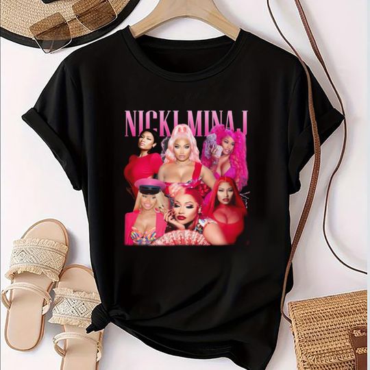 Discover 90s Vintage Nicki Minaj T-Shirt, Nicki Minaj Fan Gift, Nicki Minaj Tour Merch, Pink Friday 2 Nicki Minaj Tour 2024 Shirt, Nicki Minaj Shirt