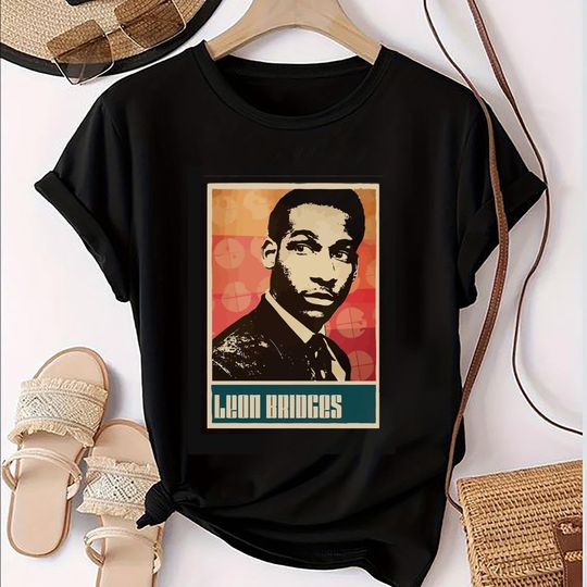 Discover Leon Bridges 2024 Fan Gift, Leon Bridges Classic Shirt, The Leon Tour 2024 Fan Shirt, Leon Bridges Shirt, Leon Bridges Merch