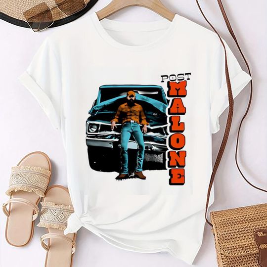 Discover Graphic Post Malone Tour 2024 Merch, Vintage Post Malone Fan Gift, Post Malone Design Shirt, Post Malone Fan Shirt, Post Malone Concert Tee