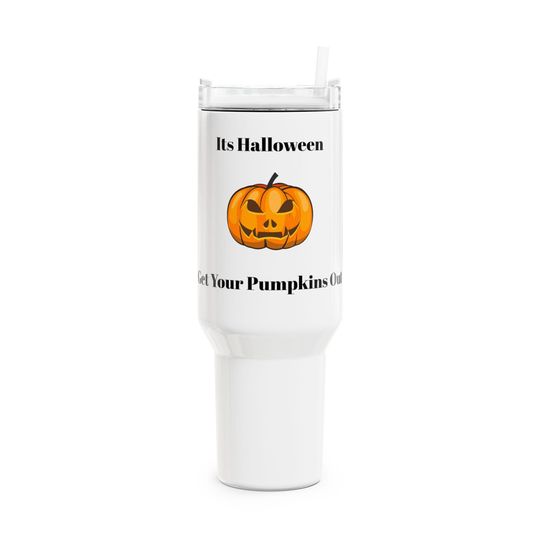 Discover Get Your Pumpkins out Halloween Tumbler 40oz, Funny  Fall Drinkware, Spooky Ceramic Coffee Mug, Ghostly Beverage Gift, Halloween