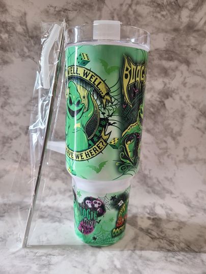 Discover Halloween Horror character Tumbler,Boogie , 40 oz tumbler with straw. gift for her, ice coffee cup, birthday gift for friend,  water bottle