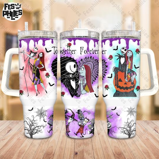 Discover Horror Halloween 40 oz Quencher Tumbler Wrap Sublimation Design, Nightmare Friends Stanley 40oz Tumbler Designs