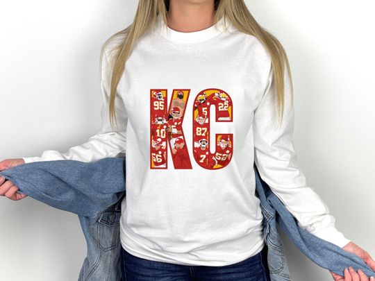 Kansas City Chiefs Shirt, KC Chiefs Football, Chiefs Long Sleeve T-Shirt