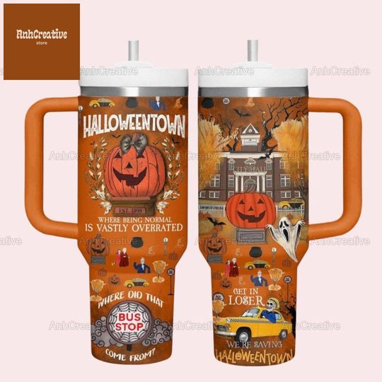 Halloweentown Tumbler 40Oz, Halloween Tumbler Cup, Halloweentown Coffee Tumbler, Halloweentown University Tumbler, Halloween Gifts