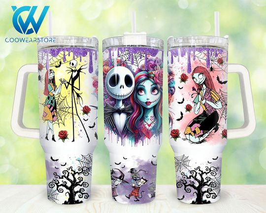 Movies Characters 40oz Tumbler Wrap  , Halloween Characters 2 pieces 40 oz Tumbler  , Horror 40oz Tumbler  Sublimation Designs