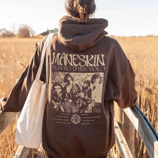 Discover Maneskin Hoodie, Vintage Maneskin Rock Music Hoodie, Maneskin Band Hoodie, Maneskin Merch, Maneskin Tour 2024, Unisex Hooded