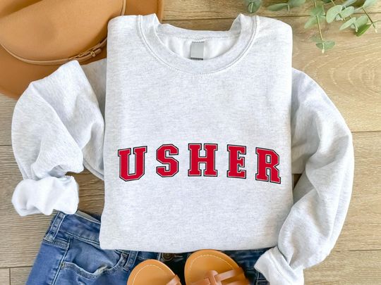 Discover Usher Past Present Future Tour 2024 Sweatshirt, Usher 2024 Concert Gift For Fan, Usher Tour Clothing