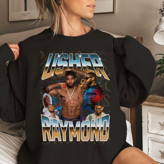 Discover Usher SweatShirt, Usher Past Present Future Concert, Usher Bootleg Tour Shirt, Graphic Sweatshirt, Usher Lover Confessions