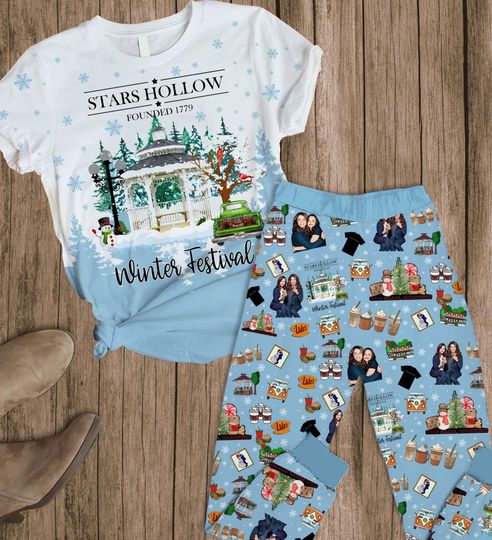 Gilmore Girls Pajamas Shirt, Lukes Dinner Shirt, Stars Lukes Coffee Pajamas, Stars Hollow Holiday Pajamas, Gilmore Girls Halloween Gift