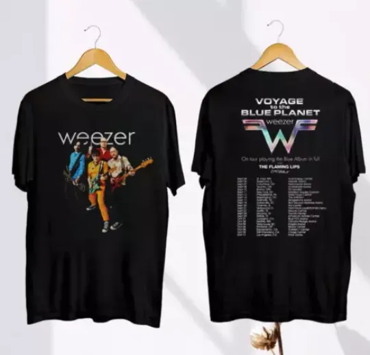 Discover Weezer Band Fall Tour 2024 Shirt, Weezer Band Fan Gift Shirt, Weezer 2024 Concert