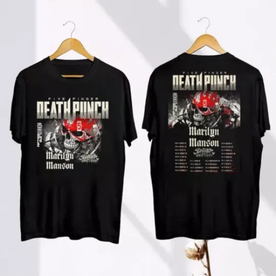 Five Finger Death Punch 2024 Tour T-Shirt, Five Finger Death Punch Band Fan Gift