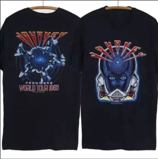Discover 1983 Journey Frontiers World Tour Concert Rock Music T-Shirt