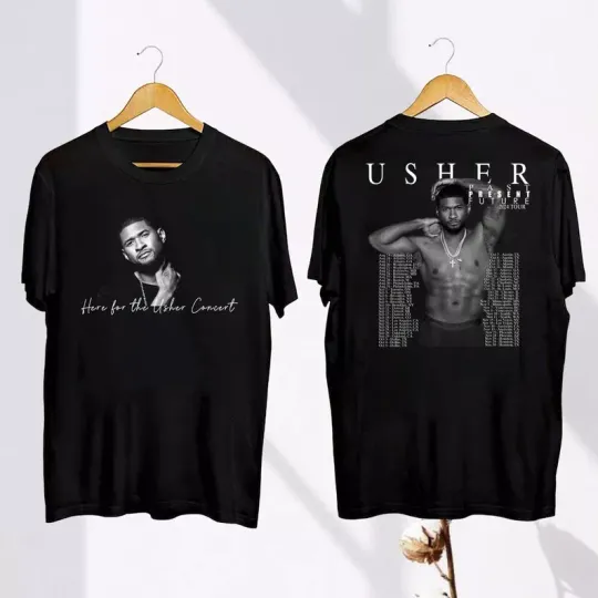 Discover Tour 2024 Usher Past Present Future t-Shirt, Usher Concert 2024 Shirt