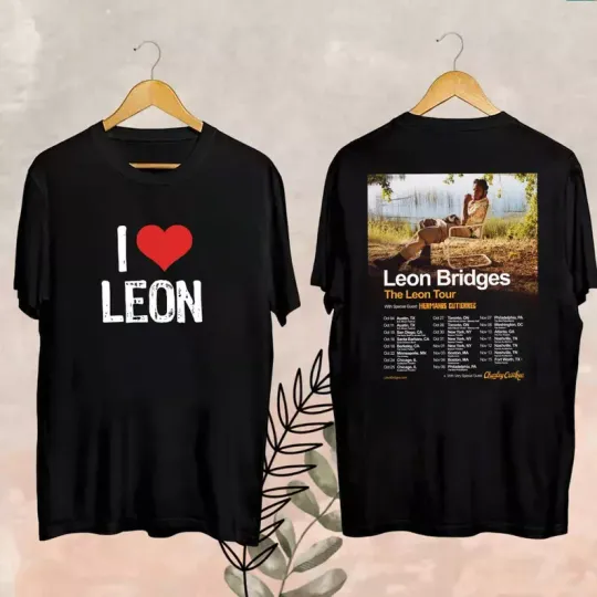 Discover I Love Leon Classic Fan Gift, Leon Bridges The Leon Tour 2024 Shirt