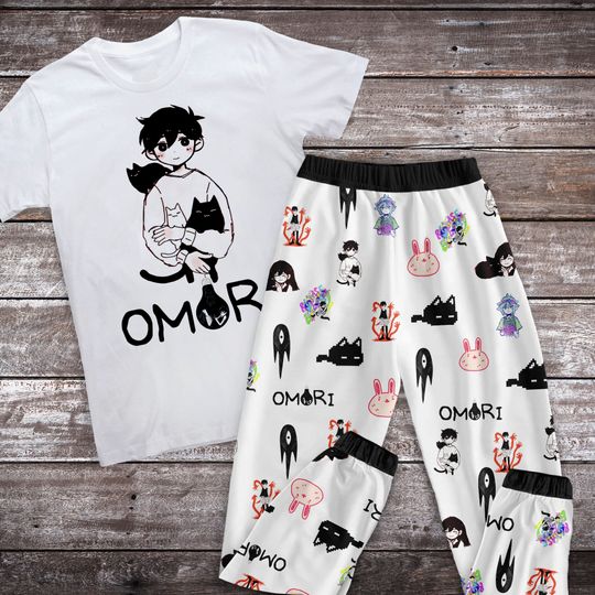 Omori Pajamas Set, Personalized Family Pajamas, Family Christmas Pajamas Set.