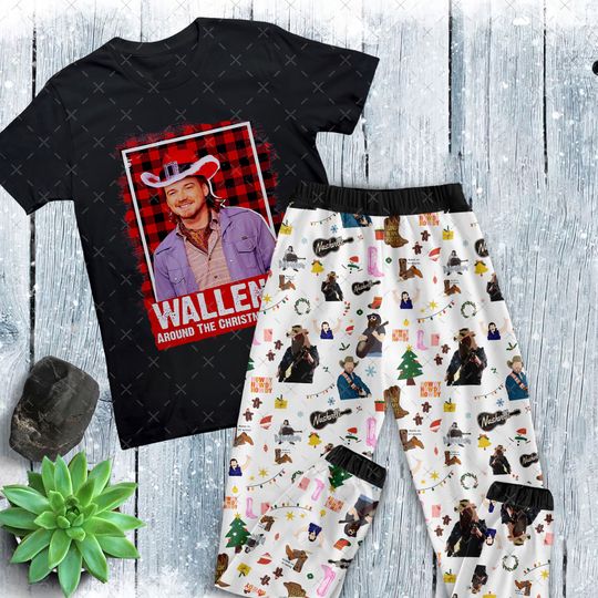 Wallen Pajamas Set, Wallen Western Personalized Family Pajamas, Family Christmas Pajamas Set.
