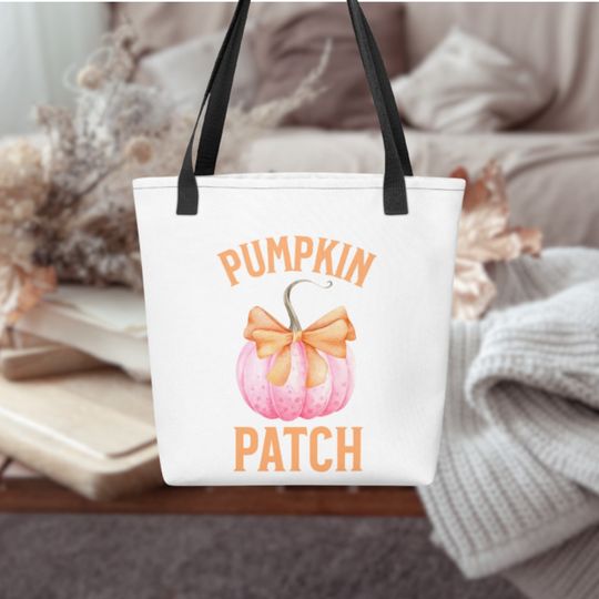 Discover Fall Tote Bag Halloween Bag Disney Tote Bag Mickey Mouse Trick or Treat Disney Trip Gift Halloween Graphic Pumpkin Patch Tote Bag