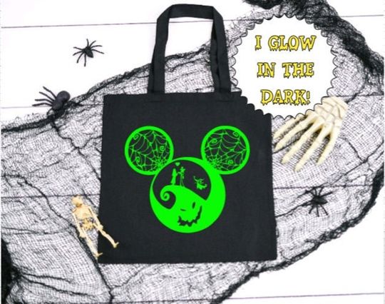 Oogie Boogie Glow In The Dark Halloween Trick Or Treat Bag