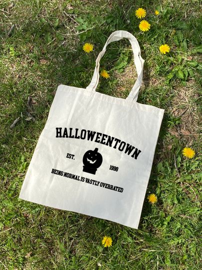 Halloweentown Tote | Disney Channel | Halloween Tote | Fall | Autumn | Halloween Candy Bag | Eco Friendly | 100% Natural Cotton