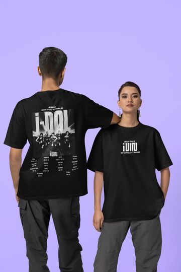 Discover GIDLE i-DOL Shirt World Tour Shirt Fan made Neverland Design Concert Gift for her Gift for GIDLE fan