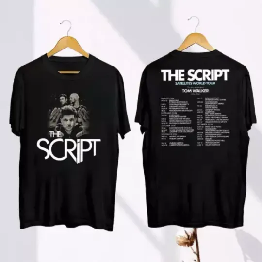 Discover Vintage The Script Tour 2024 T-Shirt, The Script Band Fan Shirt