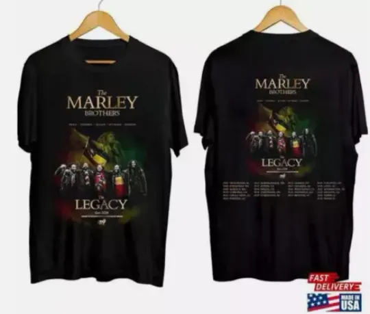 Discover The Marley Brothers 2024 Tour Shirt Legacy Fan Unisex