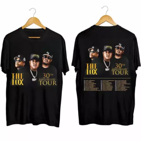 Discover hot  shirt  The Lox 30th Anniversary Tour 2024 Shirt  The Lox Band Fan Shirt