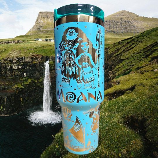 Discover 40oz  Laser Engraved Moana Tumbler