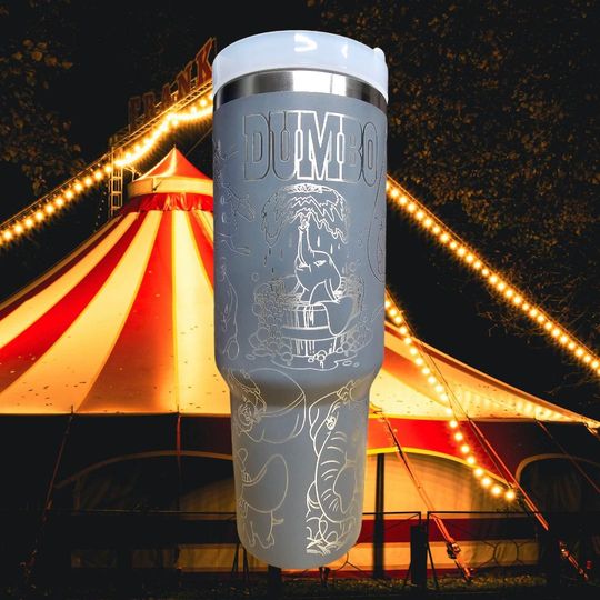 Discover 40oz  Laser Engraved Dumbo Tumbler