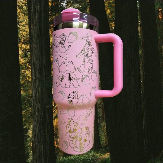 Discover 40oz  Laser Engraved Chip n Dale (Misfit) Tumbler