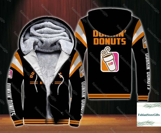 Discover Dunkin Donuts Hoodie, Dunkin Donuts Fleece Hoodie, Dunkin Donuts Lover, Unisex Streetwear Hoodie, Trendy Aesthetic Hoodie