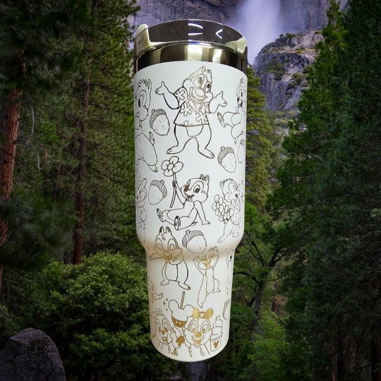 Discover 40oz Engraved Chip N Dale Tumbler