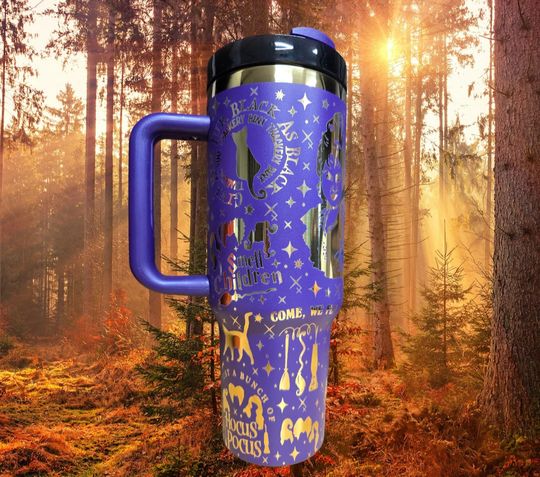 40oz  Laser Engraved Sanderson Sisters Tumbler