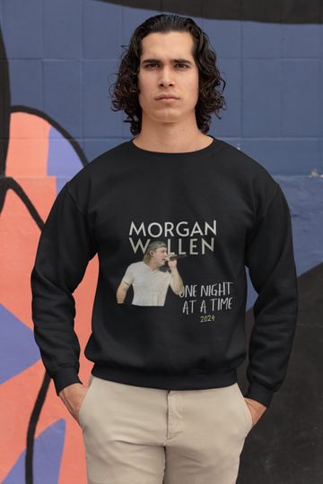 Front/Back Wallen Western One Night At A Time Tour 2024 Sweatshirt, MW Concert Shirt, One Night At A Time Tour Merch, Wallen Western Fan Gift