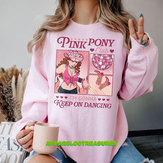 Chappell Roan, Pink Pony Club Sweatshirt, Midwest Princess Tour shirt, Sapphic Lesbian WLW Pride Music, Concert Tour 2024 Unisex shirt